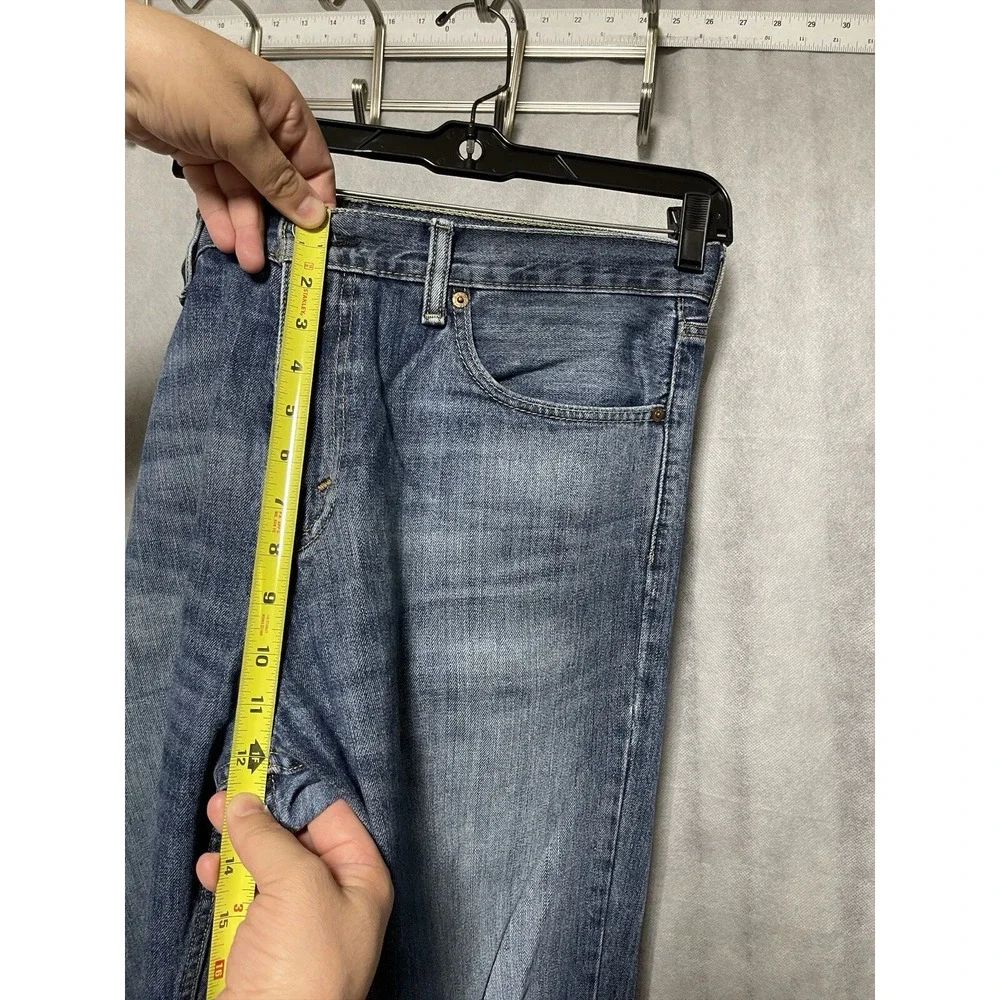 Levi's 527 Jeans Men 36 X32 Blue Denim Stone Wash Preppy Western‎ Bootcut Cowboy